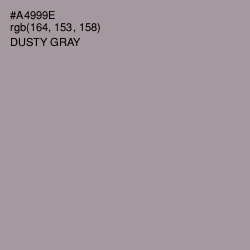 #A4999E - Dusty Gray Color Image